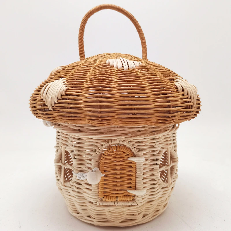 Rattan Plant Basket - Cestini da picnic all'aperto Borsa portaoggetti