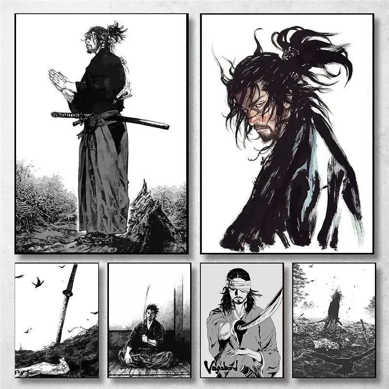 Home Decor Essentials - Poster Vintage Anime Giapponese su Tela: