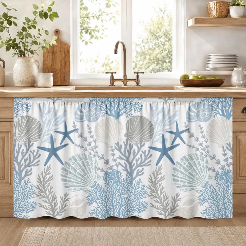 Home Decor Nautical - VIKAMA Copertura per Armadio Sottolavello Blu
