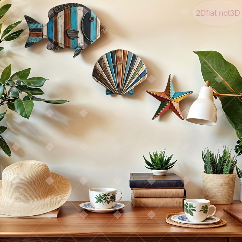 Home Decor Nautical - Set di 3 Pezzi Decorazione Murale