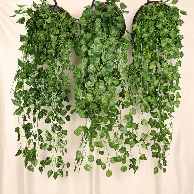 Rattan Plant Basket - Piante artificiali Viti da appendere a
