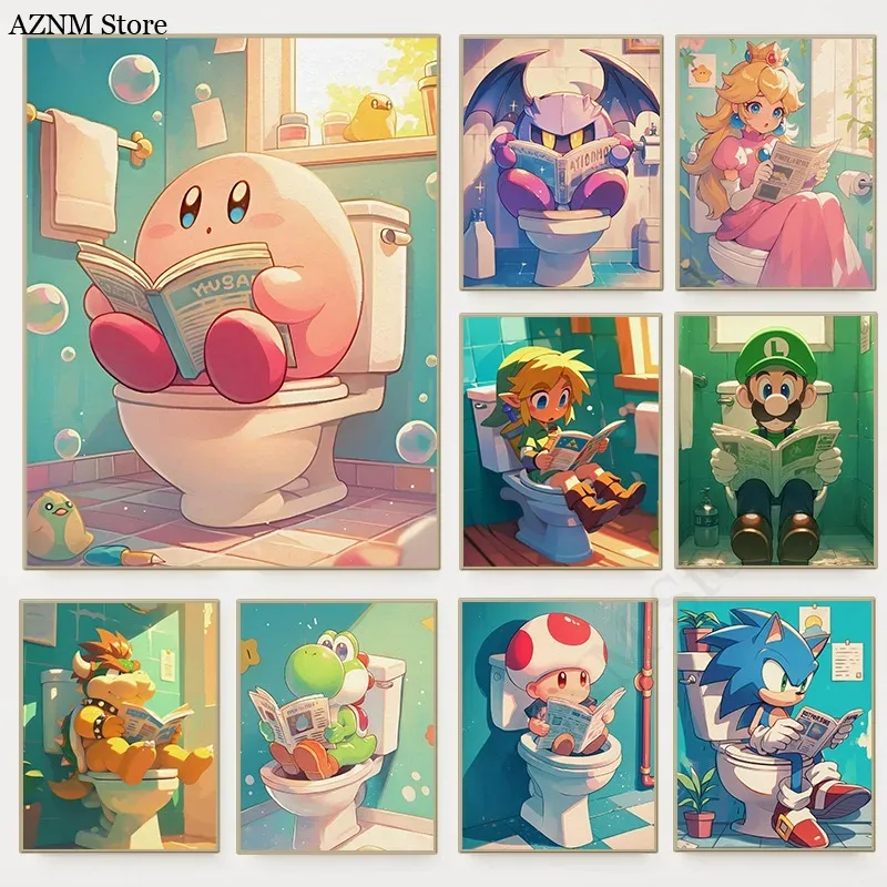 Home Decor Games Free - Divertente bagno cartone animato videogioco poster