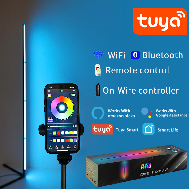 Home Decor Free App - Lampada da Terra LED RGBIC Tuya