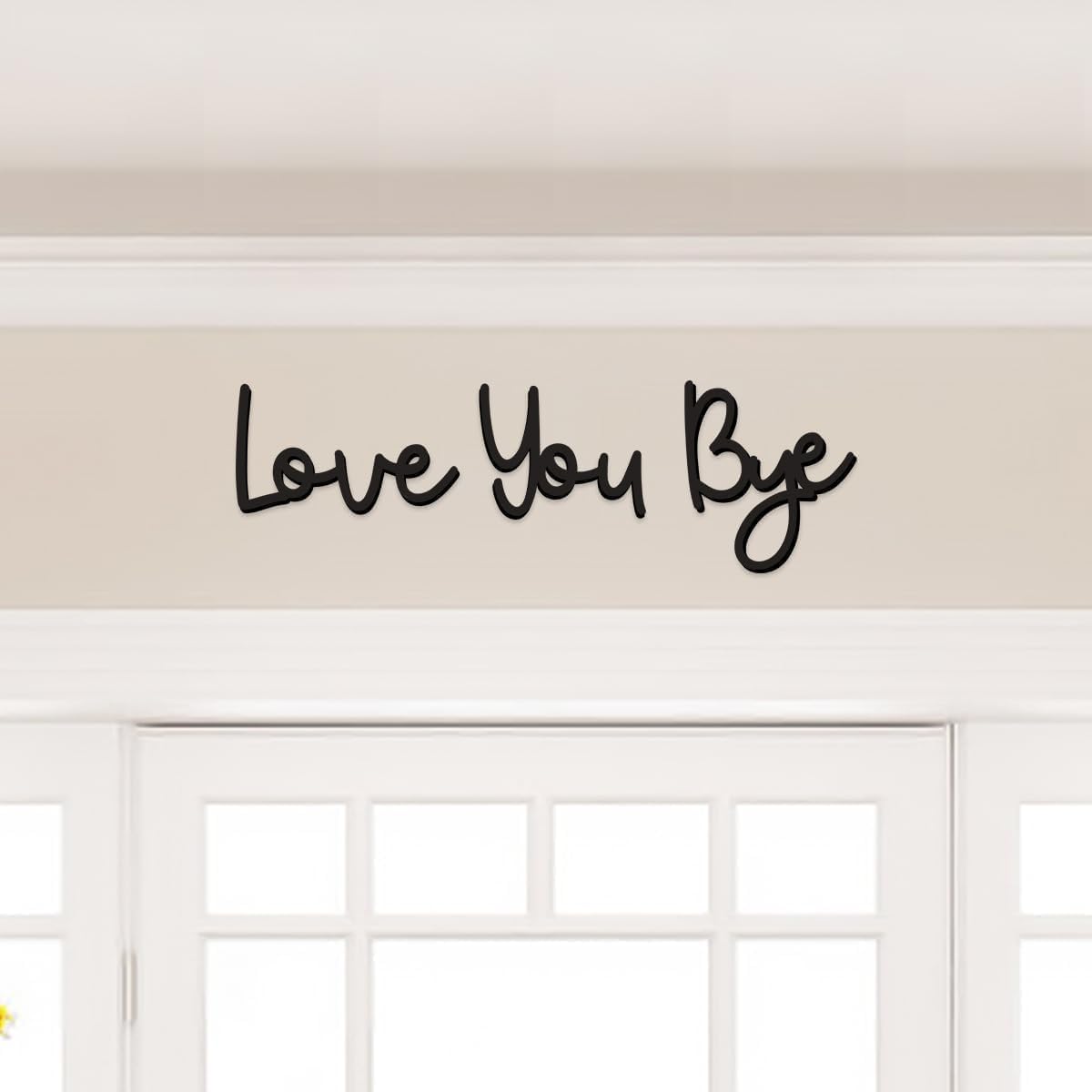Home Decor Y2K - Love You Bye Targa in legno