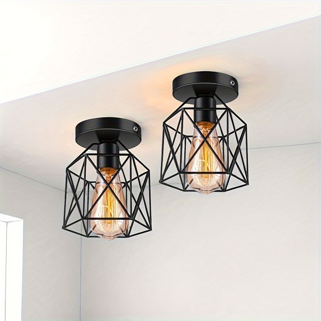 Home Decor Light - Plafoniera E27 Lampada in ferro Corpo