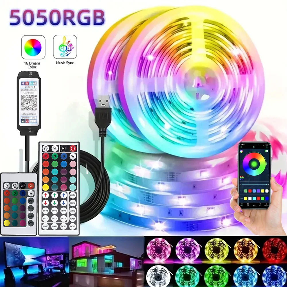 Home Decor Light - Striscia luminosa da gioco LED RGB