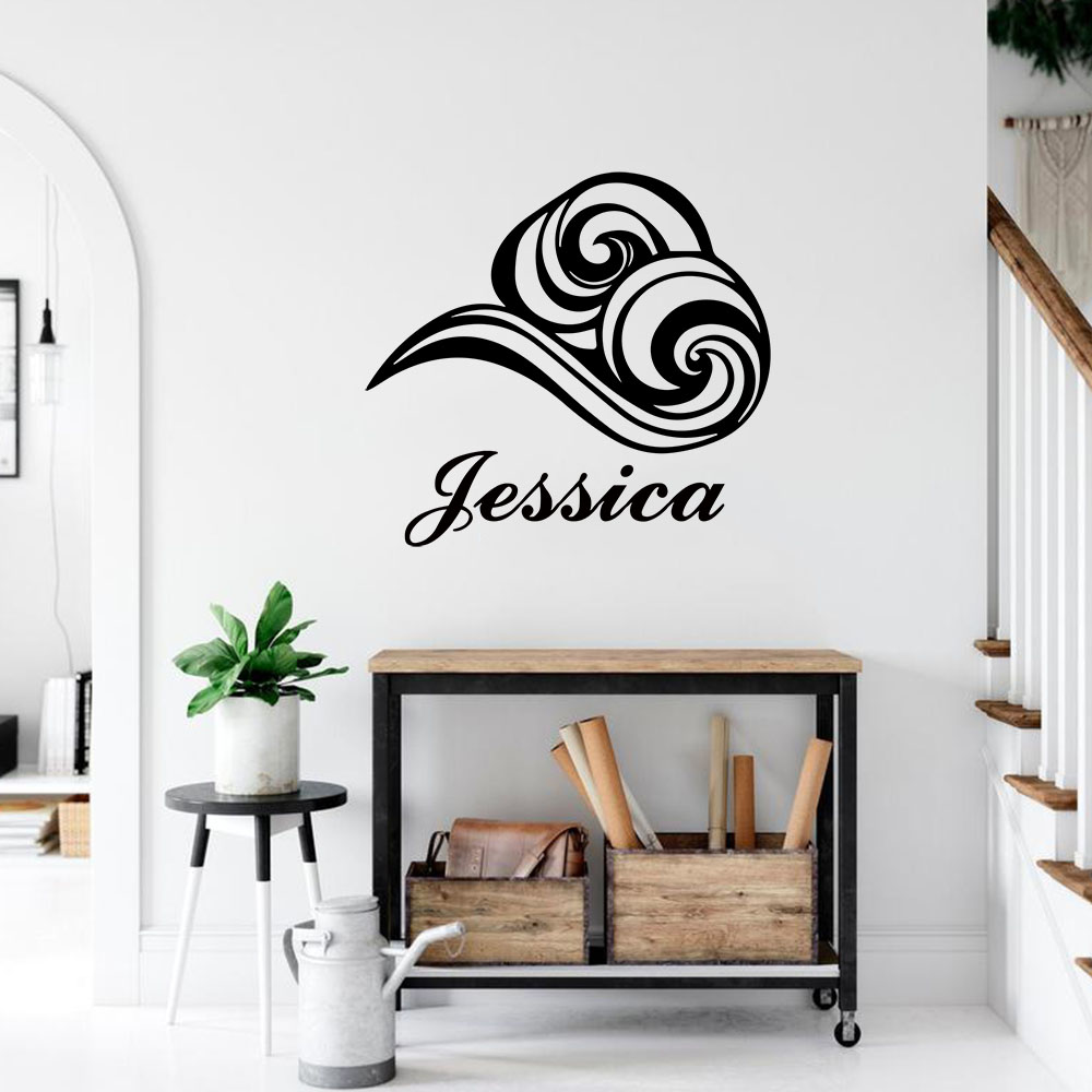 Home Decor Wall Stickers - Adesivo Murale Decorativo Personalizzato con Nome,