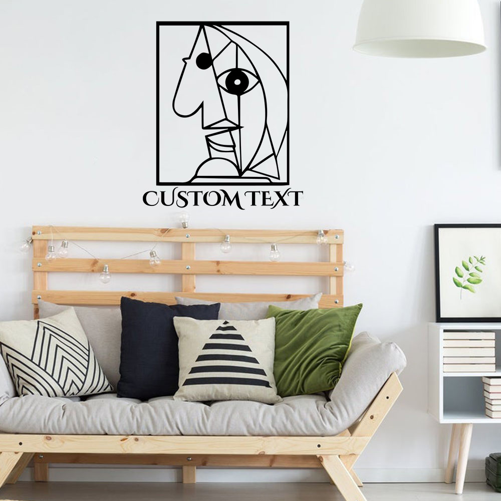 Home Decor Wall Stickers - 1PC Adesivi murali creativi astratti personalizzabili