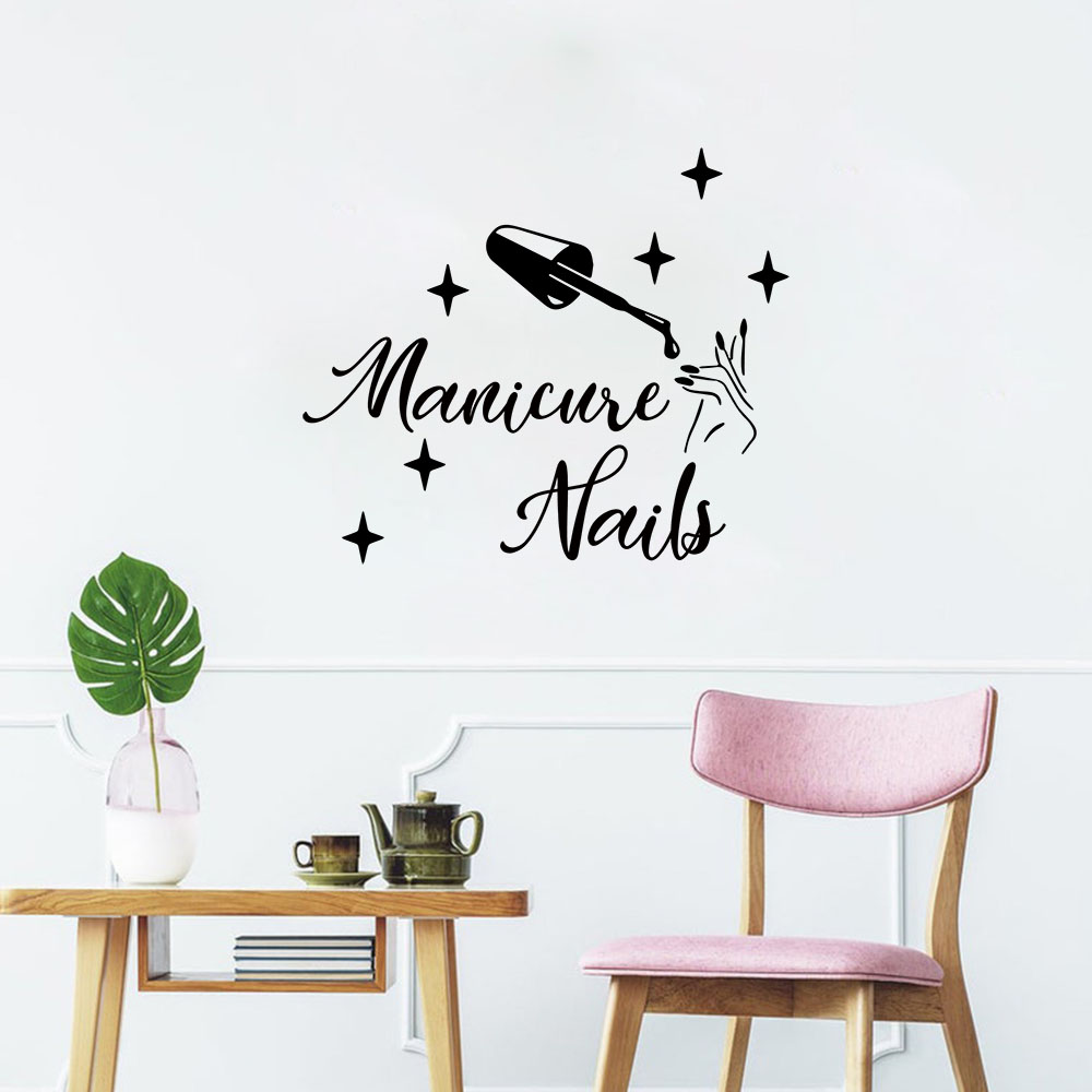 Home Decor Wall Stickers - 1PC Adesivo decorativo creativo per manicure