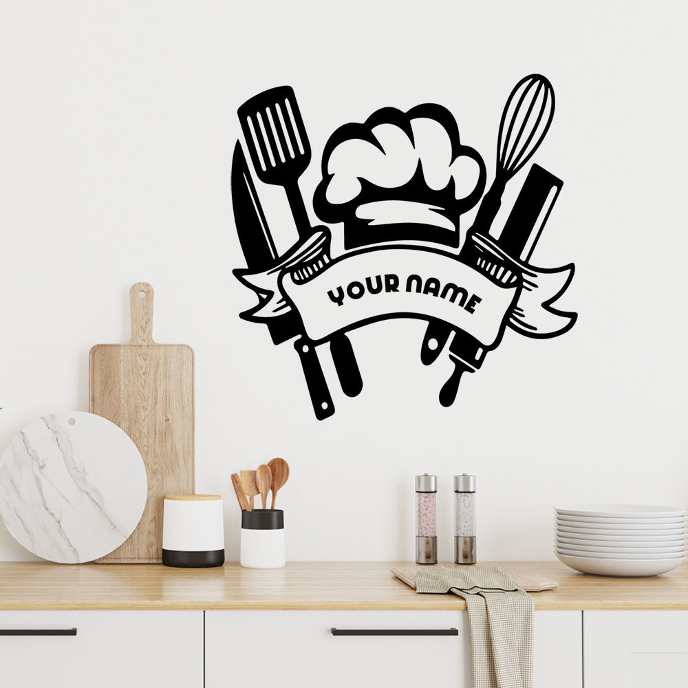 Home Decor Wall Stickers - Adesivo Murale Personalizzato con Nome e