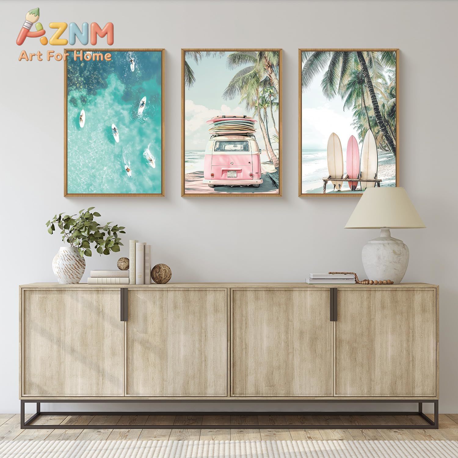 Home Decor Nautical - Set di 3 Quadri su Tela