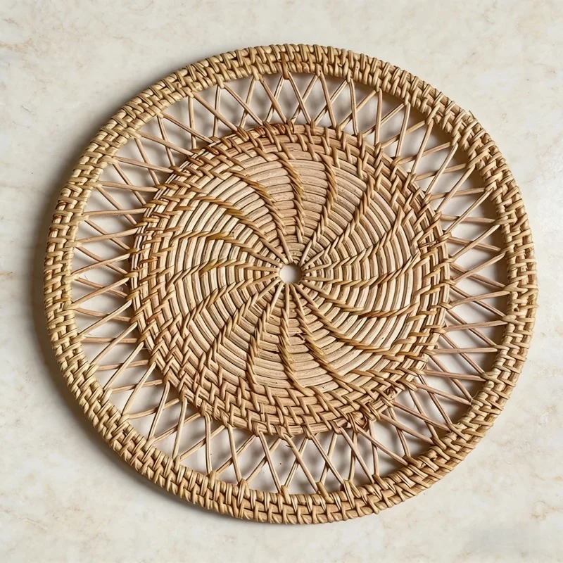 Vassoio rotondo in vimini, dec - Rattan Plant Basket recensione e prezzo
