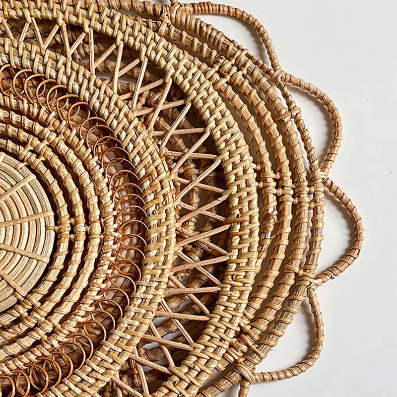Vassoio rotondo in vimini, dec - Rattan Plant Basket recensione e prezzo