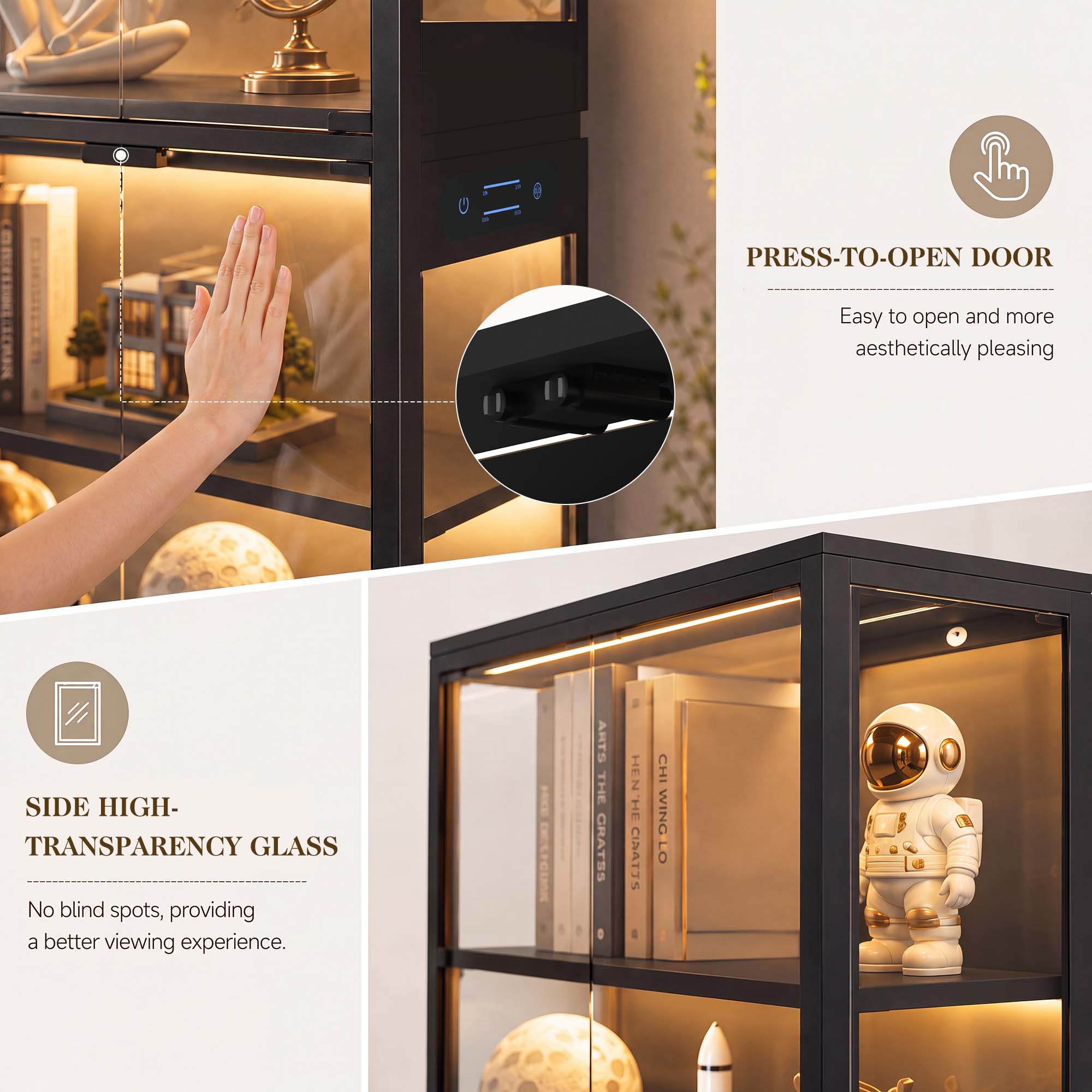 TCGBKAF Vetrina a 5 Ripiani co - Home Decor Light recensione e prezzo
