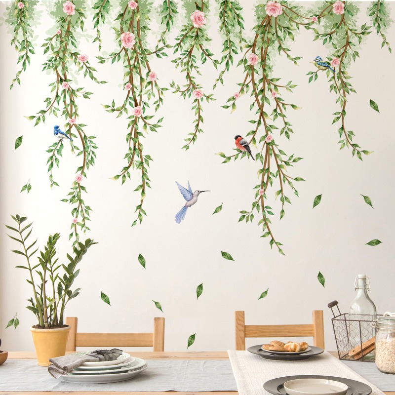 Rami Fiori Uccelli Adesivo in  - Home Decor Window Blinds recensione e prezzo