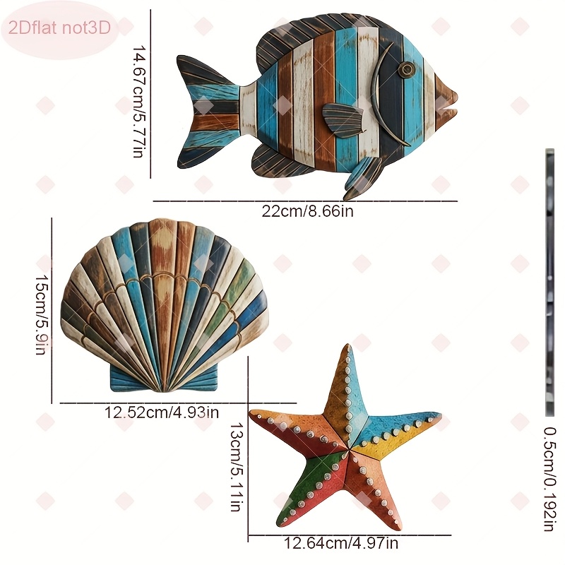 Set di 3 Pezzi Decorazione Mur - Home Decor Nautical recensione e prezzo