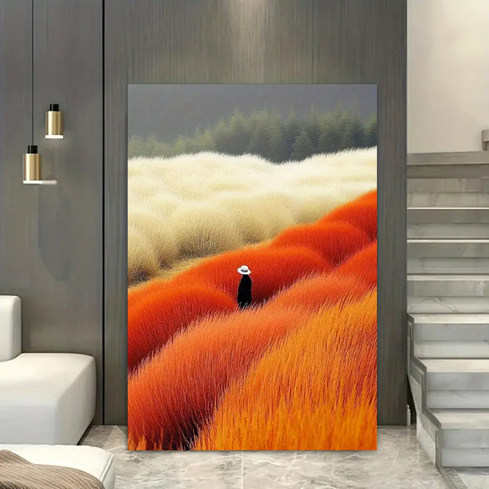 Paesaggio astratto moderno Pos - Home Decor Orange recensione e prezzo