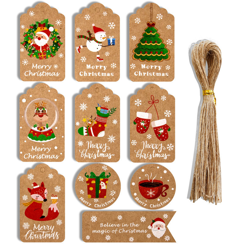50 pz Buon Natale Grazie Etich - Home Decor Xmas Gifts recensione e prezzo