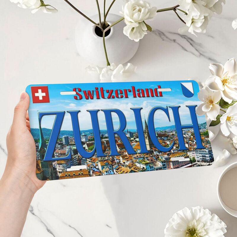 Targa in alluminio di Zurigo,  - Home Decor Zurich recensione e prezzo