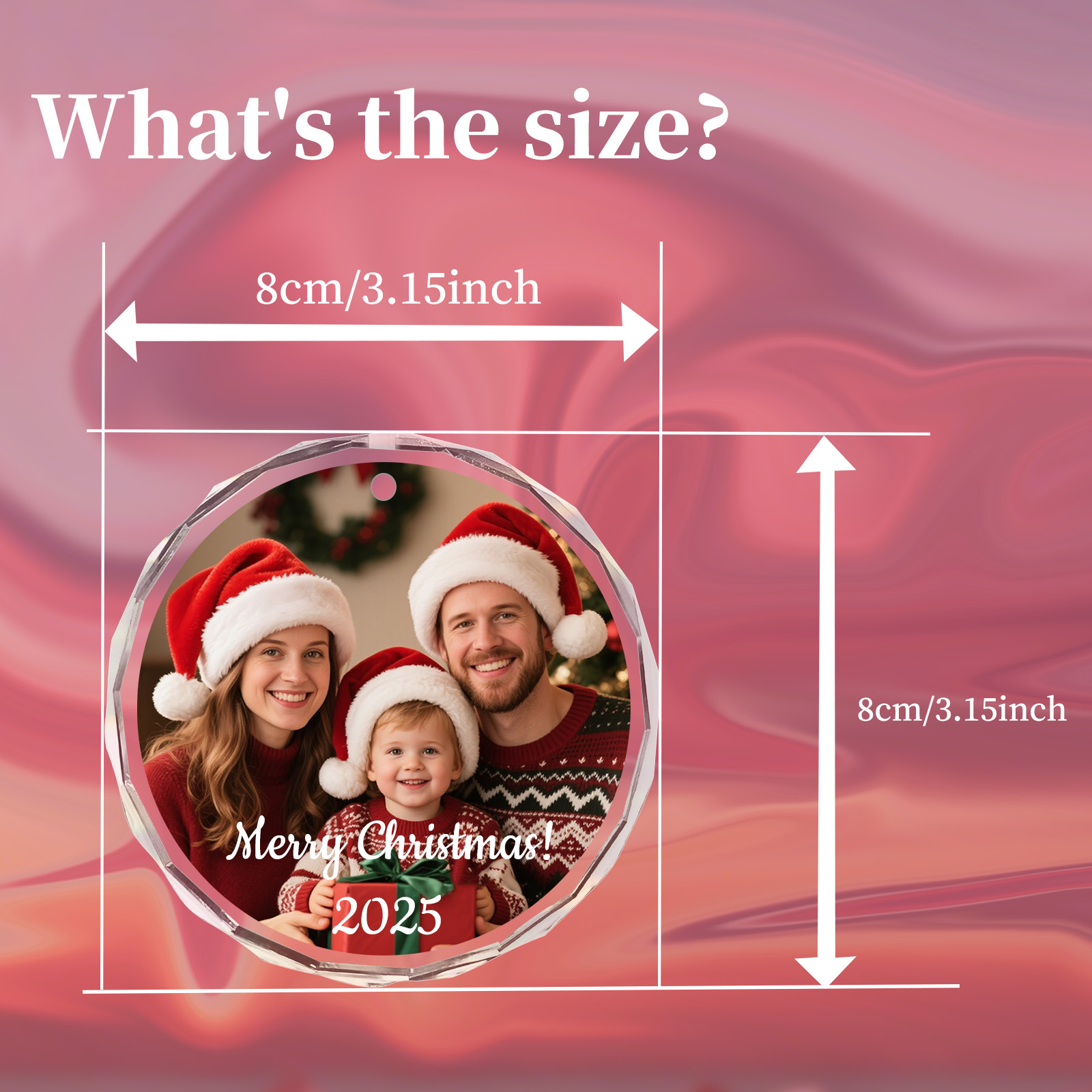 Ornamento fotografico di Natal - Home Decor Xmas Gifts recensione e prezzo