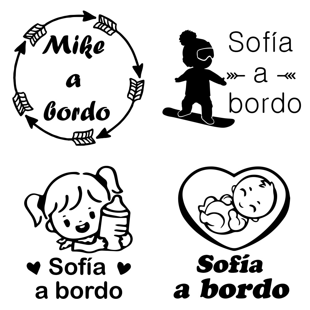 1pc vinile bambino a bordo col - Home Decor Wall Stickers recensione e prezzo