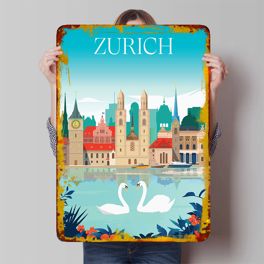 Skyline della città di Zurich  - Home Decor Zurich recensione e prezzo
