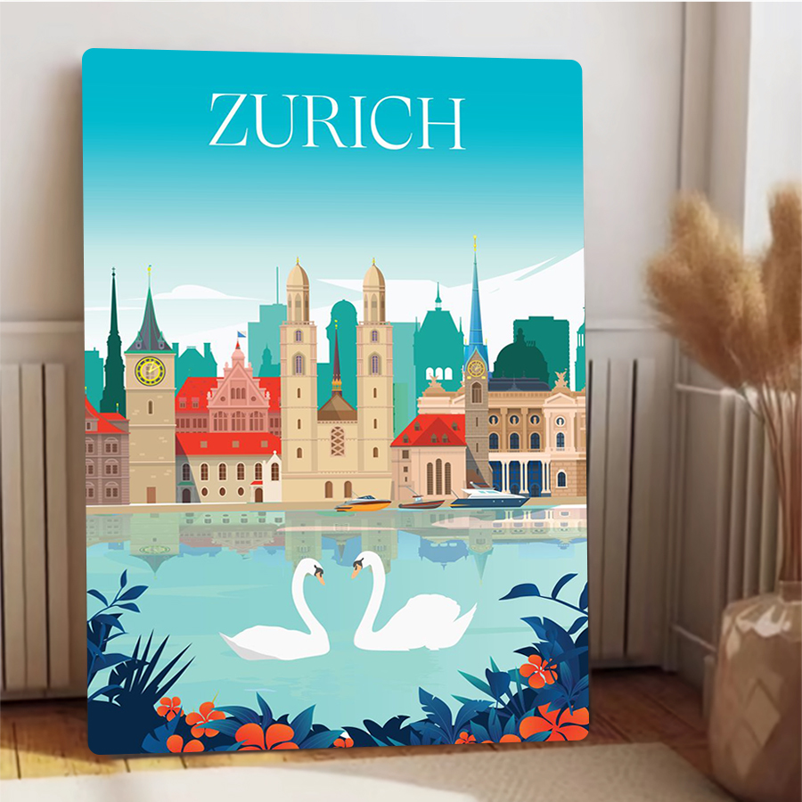 Skyline della città di Zurich  - Home Decor Zurich recensione e prezzo