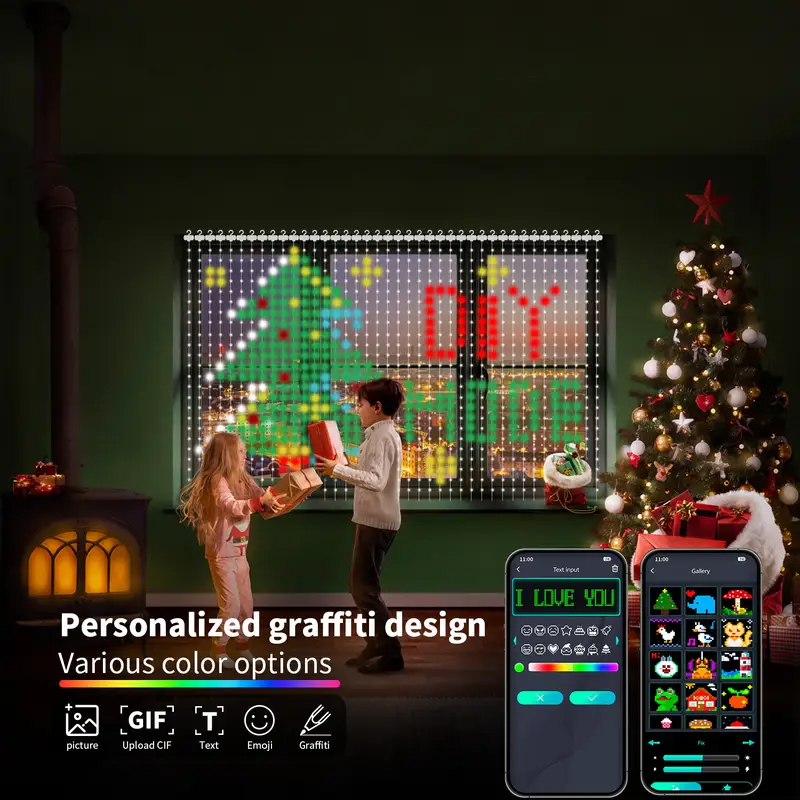Luci a tenda LED RGB intellige - Home Decor Free App recensione e prezzo