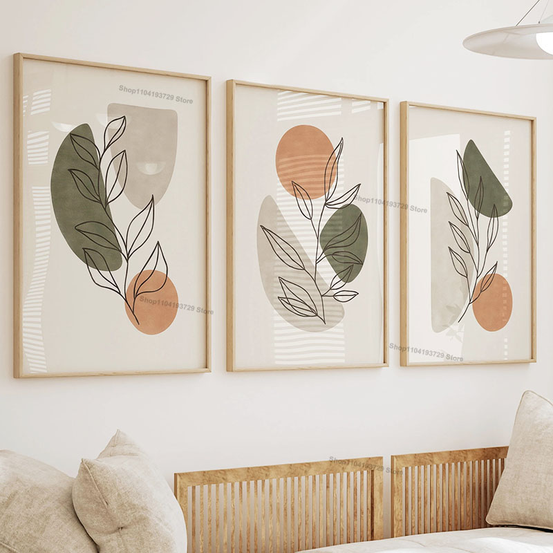 Quadro su tela con foglie verd - Home Decor Orange recensione e prezzo