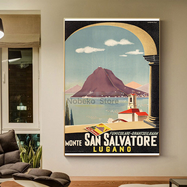 Poster da viaggio Vintage sviz - Home Decor Zurich recensione e prezzo