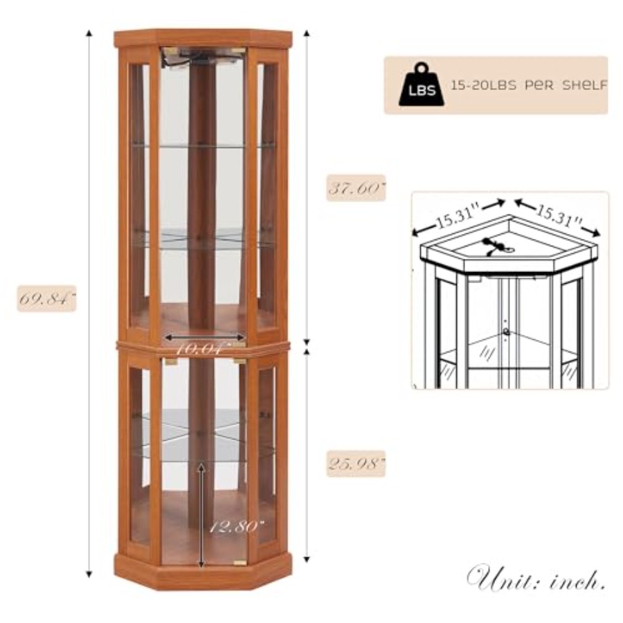 Vetrina angolare per soggiorno - H&M Home Decor recensione e prezzo