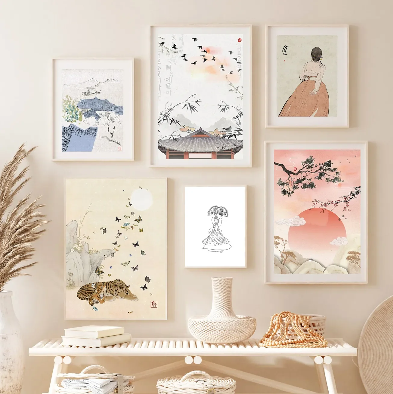 Poster su tela HD con Hanbok t - Home Decor Korea recensione e prezzo