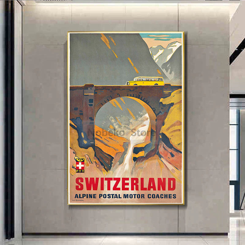Svizzera Vintage Poster da via - Home Decor Zurich recensione e prezzo