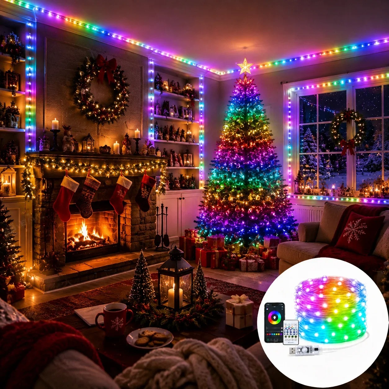 Luci a Stringa LED RGB Bluetoo - Home Decor Free App recensione e prezzo