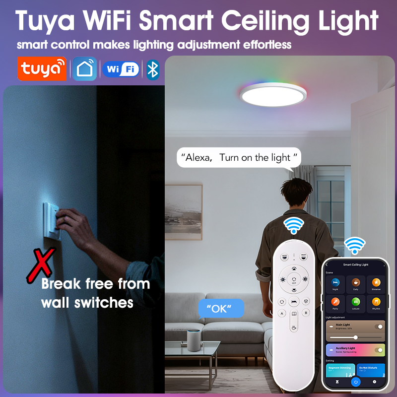 BENEWTON Tuya Smart WiFi Plafo - Home Decor Free App recensione e prezzo