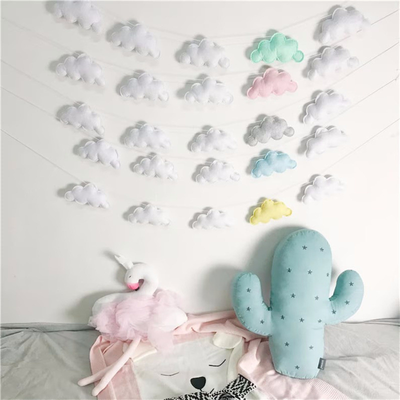 Nordic feltro nuvola ghirlande - Home Decor Korea recensione e prezzo