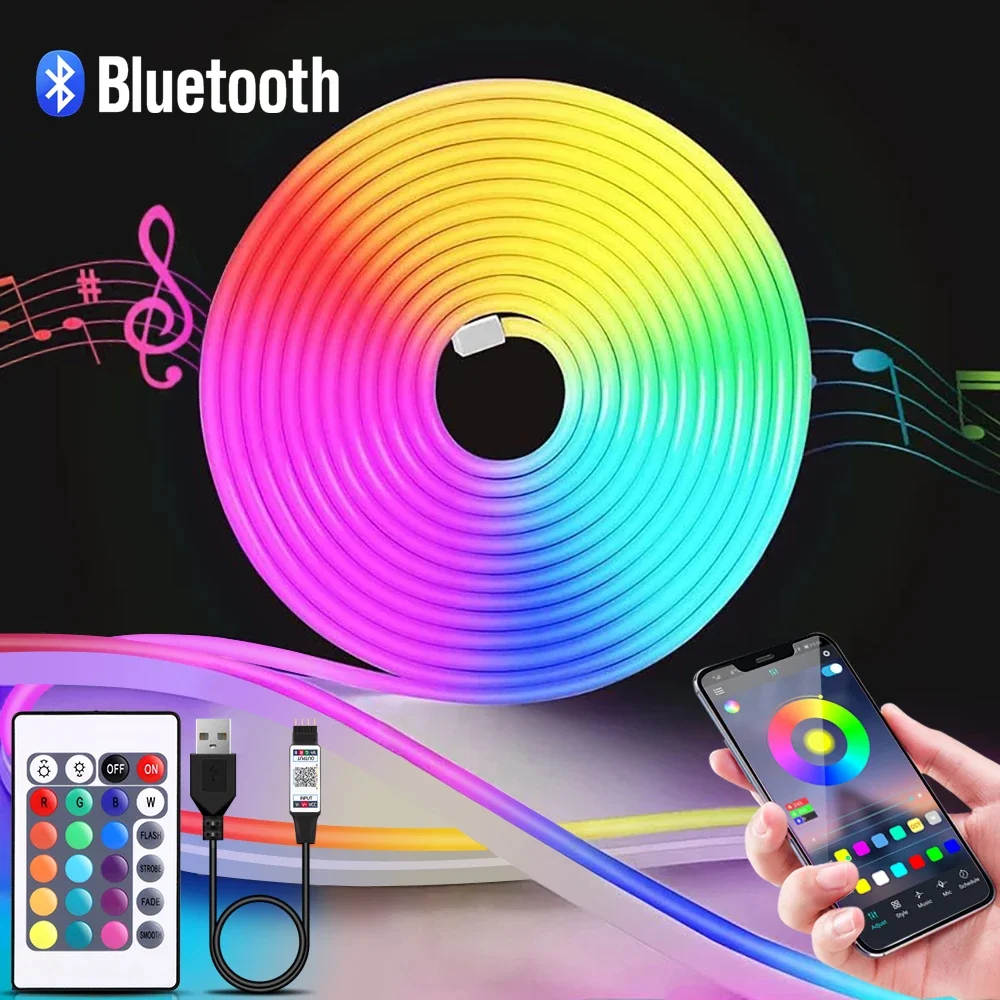 1-5m RGB LED Neon Strip Light  - Home Decor Light recensione e prezzo